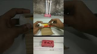 How to make Cricket stumps from cardboard and broomstick short [upl. by Ettenej]