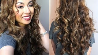 BIG Loose Curls Nume Lustrum 25mm Curling Wand [upl. by Agnot823]