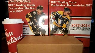 BOX 202324 Tims Hockey Cards 25 packs part 1 hockeycards timhortons 3d [upl. by Tiena373]