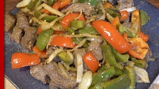 Air Fryer Steak Fajitas Recipe [upl. by Borchert]