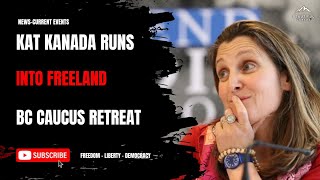 Freeland Seen At BC Caucus Retreat [upl. by Bela4]