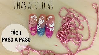 Uñas Acrílicas Ovaladas con Efecto Azúcar [upl. by Myles]