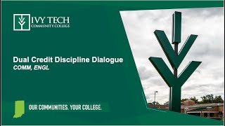 Dual Credit Discipline Dialogue Fall 2024  COMM ENGL [upl. by Ruprecht]