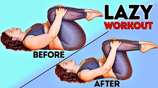 BURN BELLY THIGHS amp LEGS AT HOME  LYING LAZY WORKOUT [upl. by Pincus]