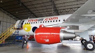 Interior de un Airbus A320 de Viva Air asientossillas [upl. by Aba797]