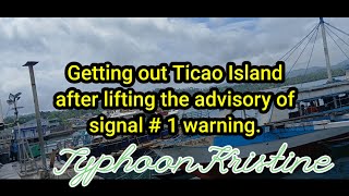 Ticao Island escape after lifting Typhoon advisory [upl. by Kapoor662]