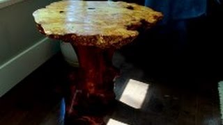 The Making of a Yellow Cedar Burl table [upl. by Eldredge]