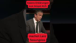 Eskens Erklärungen zum Ampel AUS machen Lanz fassungslos satire ampelaus lanz short [upl. by Llehsyt]