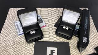 7500 Diamond earrings vs 100 Moissanite studs Shine Comparrison [upl. by Unam]