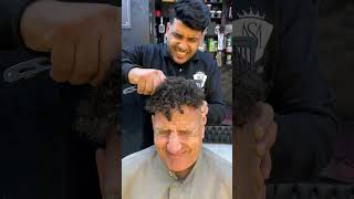 اسرع حلق شعر في العالم😂✂️💈 funny fun barber explore shorts shortvideo fyp viral [upl. by Josee]