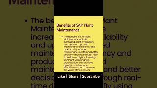 SAP S4 HANA Quick Bytes About SAP Plant Maintenance Module sap pm saps4hana sapimplementation [upl. by Ferdinana]