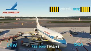 Historical Flight  Piedmont Airlines  F284000  CRWDCA [upl. by Recor674]