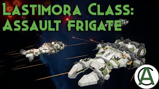 COA Lastimora Class Assault Frigate  Space Engineers Ship Review [upl. by Aoh819]