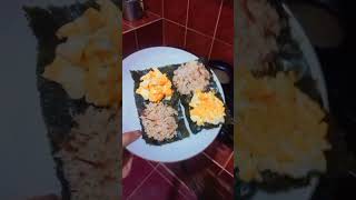 folded kimbap ala anak kost anakkost anakrantau kimbap [upl. by Esinart]