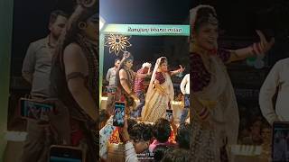 Raniganj bharat milap 2024 beautiful Radha ji viralvideo dance song radha radhakrishna aarti [upl. by Puglia]