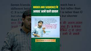 Order and Sequence के अक्सर आने वाले सावल reasoning reasoningtricks ssc ssccgl shorts [upl. by Schwenk]