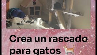 😻 Como hacer un rascador para gatos de cartón 📦🐈 DIY 2024 [upl. by Giorgi214]