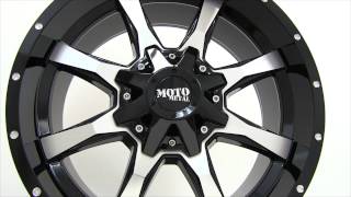 Moto Metal 970 Gloss Black and Machined Wheels Rims 20x9 [upl. by Yezdnil56]