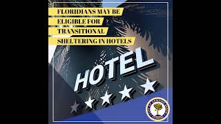 Floridians May be Eligible for Transitional Sheltering in Hotels [upl. by Anirbac]