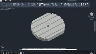 Realizzare in 3D la TAVOLA  PIANALE di una fresatrice su Autocad  Prof Paolo Mosca [upl. by Ri829]