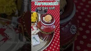 Karwachauth caand pooja 2024 trending love 🙏🙏 [upl. by Ecirtap]