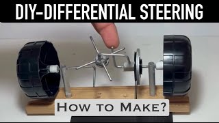 How to Make a Simple Differential Steering Mechanism DIY Guide [upl. by Trebo505]