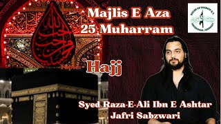 Majlis E Aza Part 12  Topic Hajj  25 Muharram  2024 [upl. by Erdnuaed]