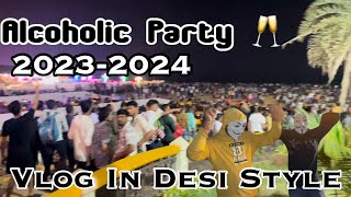 Alcoholic Party In Calangute Beach 31 December 20232024 [upl. by Wildon]