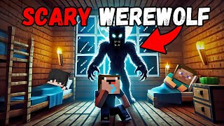 SCARY WEREWOLF 😨 Minecraft horror video in hindi [upl. by Tace]