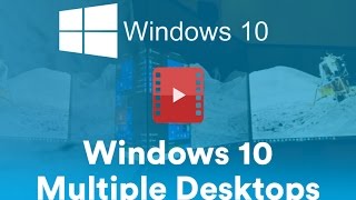 How to Create Multiple Desktops in Windows 10 [upl. by Jacquette909]