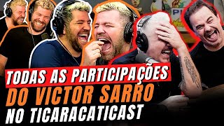 TODAS AS PIADAS DO VICTOR SARRO NO TICARACATICAST [upl. by Akehsar]