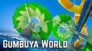 All Water Slides and Roller Coaster at Gumbuya World GoPro [upl. by Oznola]