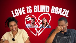 AMERICAN REACTS  LOVE IS BLIND BRAZIL Gringo reage Casamento às Cegas Brasil [upl. by Rasaec]