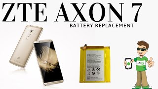 How to open ZTE Axon 7  Battery Replacement [upl. by Ahsaten]