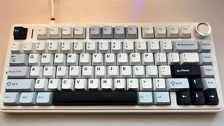 Aula F75 Tape mod Leobog Reapers vs Gateron milky yellow pros [upl. by Esirtal]