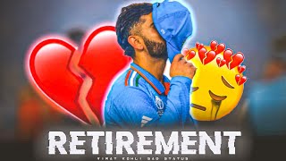 Virat Retirement plan  Virat Kohli T20 World Cup 2024 Status [upl. by Unni]