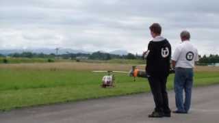 Swiss HeliChallenge 2013 Piasecki H21 and Bell UH1 Huey army scale RC Helicopter show flight [upl. by Amairam42]