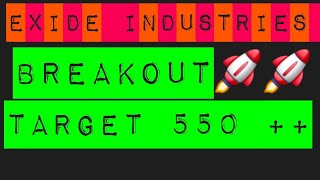 Exide Industries ll Share By Now ll Now Now ll 🚀🚀🚀🚀 [upl. by Kassey]