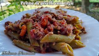 Penne di piselli con ragù 🫛​🍝​ [upl. by Brandes883]