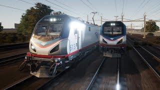 Train Sim World  Amtrak Race [upl. by Ainesell]