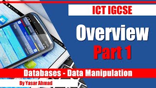 ICT IGCSE Database Overview Part 1 [upl. by Naujud]