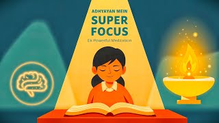 Guided Meditation for Study Focus in Hindi  Super Focus for Exam Preparation  Study Calm [upl. by Ayk679]