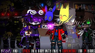 Michael and CC Stuck in a Room with FNaF 4 Tormentors for 24 hours  FNaF 4 Bullies  SparkleAftøn [upl. by Aizek250]