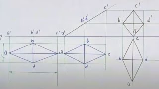 PROJECTION OF RHOMBUS [upl. by Port640]