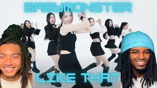 BABYMONSTER  LIKE THAT EXCLUSIVE PERFORMANCE VIDEO  REACTION [upl. by Halehs]