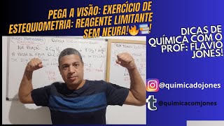 Pega a Visão Exercício de Estequiometria Reagente Limitante sem Neura🔥📚 [upl. by Westmoreland]