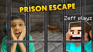 PRISON ESCAPE with BROTHER in MINECRAFT [upl. by Ecirtnom]