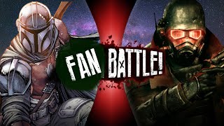 The Mandalorian VS The Courier Star Wars VS Fallout  FAN BATTLE [upl. by Ynahpit857]