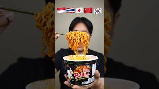 EATING NOODLES FROM VARIOUS COUNTRY asmr mukbang [upl. by Noelc]