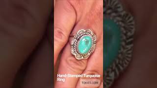 HandStamped Turquoise Ring [upl. by Stan583]